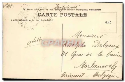 Le Fond d'Ossau, visto da Place Royale — Pau — editor desconhecido, n° 151 — Verso