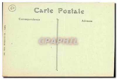 Pau — Entrada do Castelo, Cour d'Honneur — ND. Phot. PAU. 9 — Verso