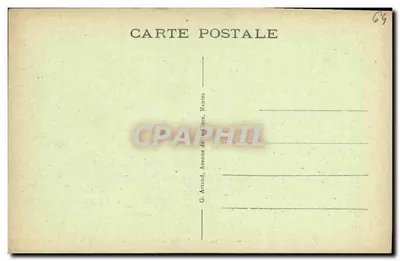 Pau — La Chaîne des Pyrénées vue du Square Saint-Martin — Effet de nuit — Verso