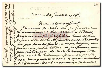 Pau — Łańcuch Pireneusów — C. C. - 103 — Rewers