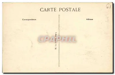 Bagnoles-de-l'Orne — Vista del Gran Hotel y del Lago — Reverso