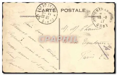 Bagnoles-de-l'Orne — Aleja sosnowa w Parku Termalnym — nr 115 — Rewers