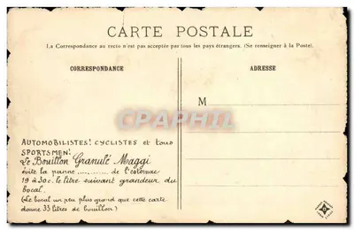 Velho Paris — A Cour do Museu de Cluny — Meggi, Paris — Verso