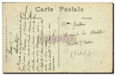 Paris — Catedral de Notre-Dame, vista geral — IND Phot. — Verso
