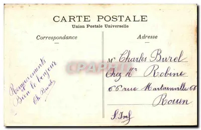 Paris — Caserne do Príncipe — União Postal Universal, n°69 — Verso