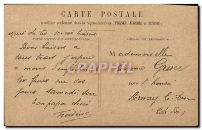 PARIS - Sąd Handlowy — widok budynku z pieszymi i pojazdami — wydawca nieznany — Rewers