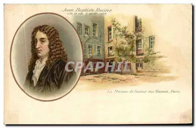 Jean Baptiste Racine — nascido em 22 XII 1639, falecido em 21 IV 1699 — A Casa do Autor na Rue Visconti, Paris