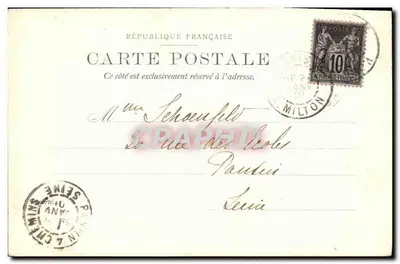 Canto do Boulevard Strasbourg e dos grandes Boulevards — Paris — S. & Co. 1909 — Verso