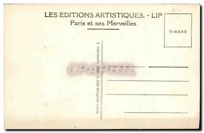 PARIS — Place de l'Opéra, as Estações do Metrô e o Teatro da Ópera — LIP — Verso