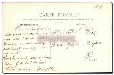 PARIS - Bois de Boutogne : Arredores de Longchamps — C.J. 104 — Verso