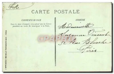 Compiègne — Zamek. Pokój Sypialny Imperatorów — LL. — Rewers