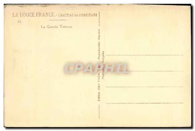 Zamek w Compiègne — Wielka Terrasa — Wydawnictwo Art YVON — Rewers