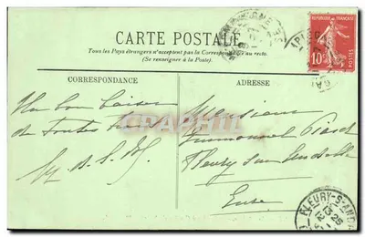 Compiègne — Zamek — Pokój spania Napoleona I — LL. — N° 28 — Rewers