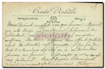 Compiègne — Widok fasady zamku — LL. — n° 11 — Rewers