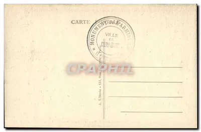 Węzeł Armistycyjny, blisko Rathondes — Lokalizacja Wagonu Marszałka Foch — Wydawca L.H. Paris — Rewers