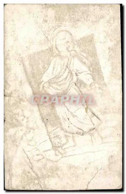Le Divin Semeur — illustration d'un enfant divin semant des graines, éditeur CHOCOLATERIE D'AIGUEBELLE (Drôme) — Verso