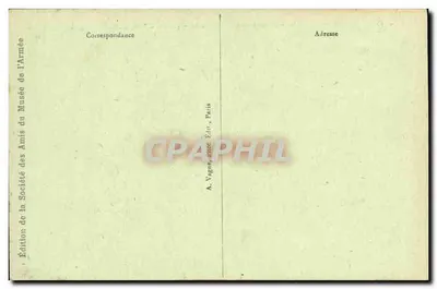 Paris - Hotel des Invalides - Cour d'Honneur — J.H. — n°44 — Rückseite