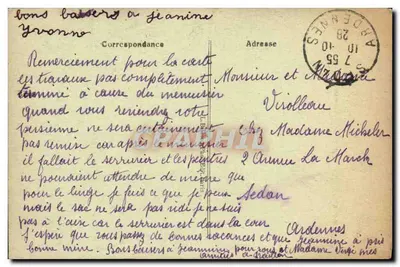 Le Chameau — Giardino delle Piante — J.H. n°649 — Verso