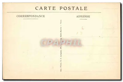 Hôpital du Jardin — Pavillon der tunesischen (31 Betten) — R. M. M. — Rückseite