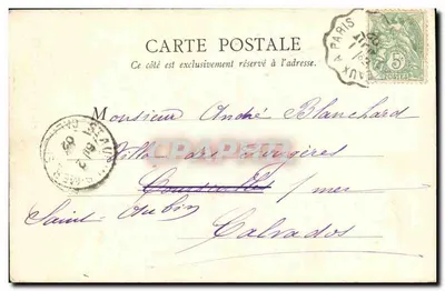 Parigi — Statua di Luigi XIV — Rue Étienne-Marcel — B.F., Parigi, n°132 — Verso