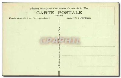 Paryż - Kościół Świętego Germain de Charonne — wydawca L. Bossson, nr 182 — Rewers