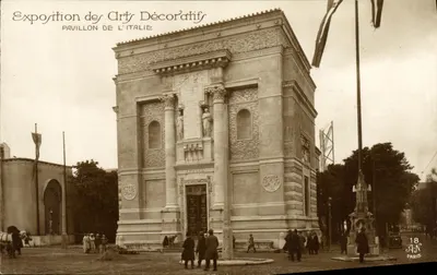 Exposição dos Artes Decorativas — Pavilhão da Itália — J.A.N. Paris 18