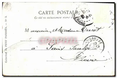 Paris — Le Monument d'Étienne Dolet — éditeur Collection du Petit Parisien, N° 3 — Achterkant