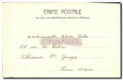 Paris - Praça Maubert — estátua central — editor desconhecido, n° 5171 — Verso