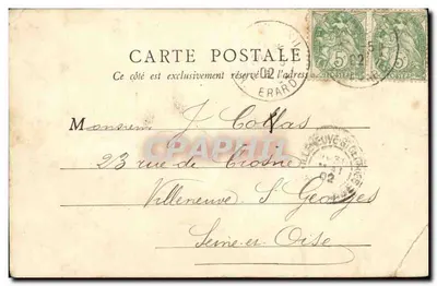 Muséum - Galerie de Paléontologie — exposition de squelettes et animaux préhistoriques, éditeur B.F. Paris, n°4 — Verso