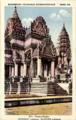 Temple d'Angkor — Exposition Coloniale Internationale Paris 1931 — Auberlet sculpteurs - Blanche architectes