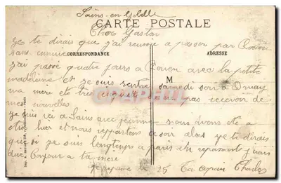 Neuville-St-Vaast (P.-de-C.) — A guerra casa por casa — J. Courcjer, 8 rue Simon-le-Franc, Paris — Verso