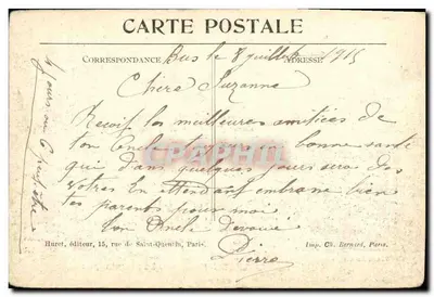 Grivillers (Somme) — Widok ulicy głównej — Wersja wydania w Paryżu nr 154 — Rewers