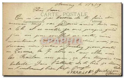 Bouy — Guerra 1914-18 — Após o Passo dos Alemães — Verso