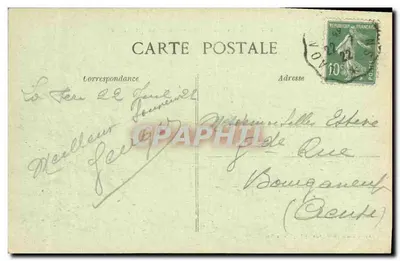 La Fère devastada (Aisne) — El Cementerio profanado — Charles Léon, editor, n° 210 — Reverso