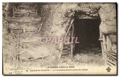अब्लां-सेंट-नाज़ायर — गांव में प्रवेश के लिए खाई — अज्ञात प्रकाशक, संख्या 628