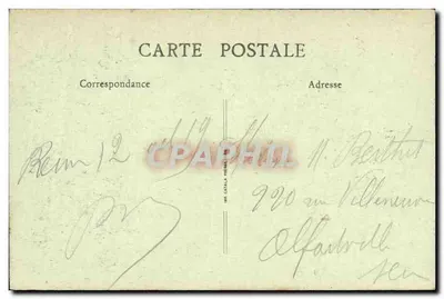 Reims in Ruine — La Cattedrale — Facciata meridionale e contrafforti — editore B. E. C. — Verso