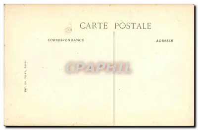 As Festas da Vitória em Paris — O Desfile — O General Gouraud — Editor B.D. — Número de série não visível — Verso