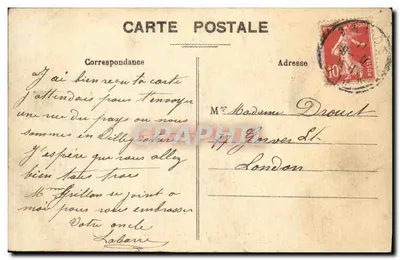 Onival — Plaża i Palaisines — Léréque, wydawca fotograficzny, 38, Grande Rue, w Ault — Filia w Onival, obok Kursaal — Plakietki Guillaminot — Rewers