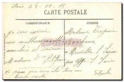 Engagements en Alsace — Guerre 1914-1915 — Visé Paris n° 22 — Reverso
