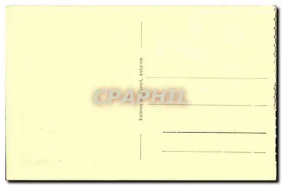 Avignon — Ogólny widok Pałacu Papieskiego i Katedry — Wydawnictwo M. Vasssel, Avignon — Rewers