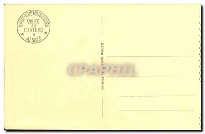 Haut-Koenigsbourg — Ogólny widok — Wydanie specjalne z zamku — Rewers
