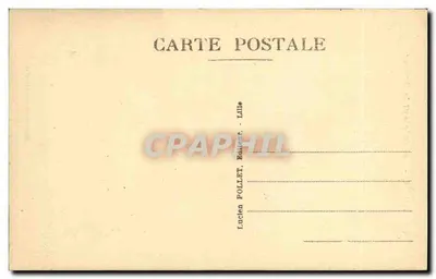 Douai - A Prefeitura e o Sino — L.P. 9 — Editor Lucien Pollet, Lille — Verso