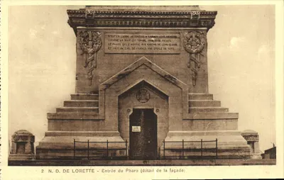 N.D. de Lorette — Entrada do Farol (detalhe da fachada) — Edição Fanchelots, Béthune