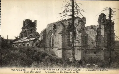 Craonnelle — A Igreja — Ruínas da Grande Guerra — Vilde Paris n°784