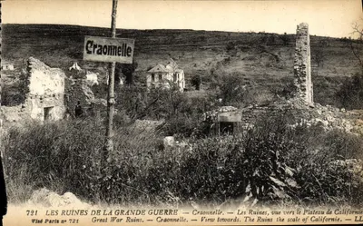 As ruínas da Grande Guerra — Craonnelle — Visé Paris n° 721