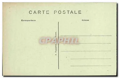 Loches (Loir-et-Cher) — A Vista da Colegiata de Saint-Ours e do Castelo Real — A.P. — Verso