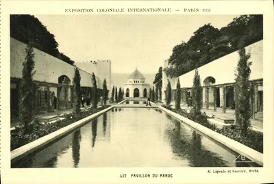 Pavilhão do Marrocos — Exposição Colonial Internacional — Paris 1931 — A. Laprade e Fournéz, Arqs.