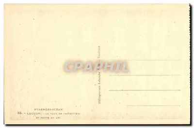 Luchon — Wieża Castelvibil — Trasa Lys — Héliogravure Labouche Toulouse — Rewers