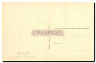 Szpital i port w Vénarque — Pyrénées-Orientales — wydawca Labouche, nr 38 — Rewers