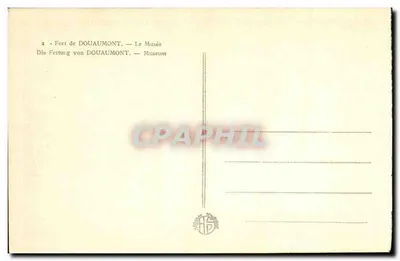 Fort de Douaumont — Museu — Editor: H. S. (impressor de Douaumont) — Verso